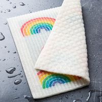 Harman Eco Friendly 'Rainbow' Reusable Sponge Cloth (Multi Colour)