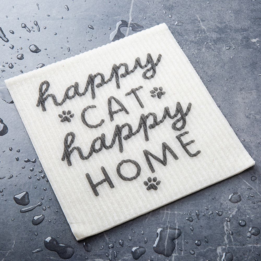 Harman Eco-Friendly 'Happy Cat Happy Home' Reusable Sponge Cloth