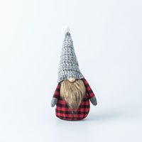 KSP Gnome 'Plaid' Fabric Figurine 12" (Red)