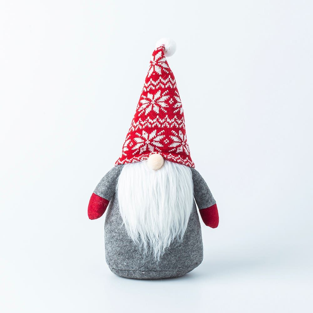 KSP Gnome 'Nordic' Fabric Figurine 16"(Grey)