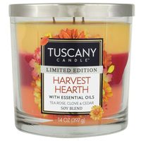 Empire Tuscany 3-Wick 'Harvest Hearth' Glass Jar Candle
