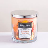 Empire Tuscany 3-Wick 'Pumpkin Woods' Glass Jar Candle