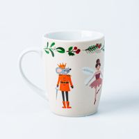 KSP Christmas Decal 'Nutcracker Suite' Porcelain Mug - Set of 4