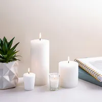 Empire Tuscany Unscented Essentials Taper Candle - Set of 6 (White)