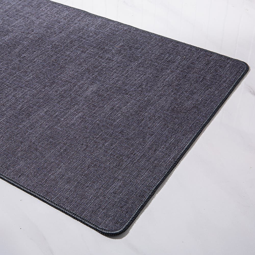 Harman Washable Mat 'Texture' Accent Mat 18"x30" (Charcoal)