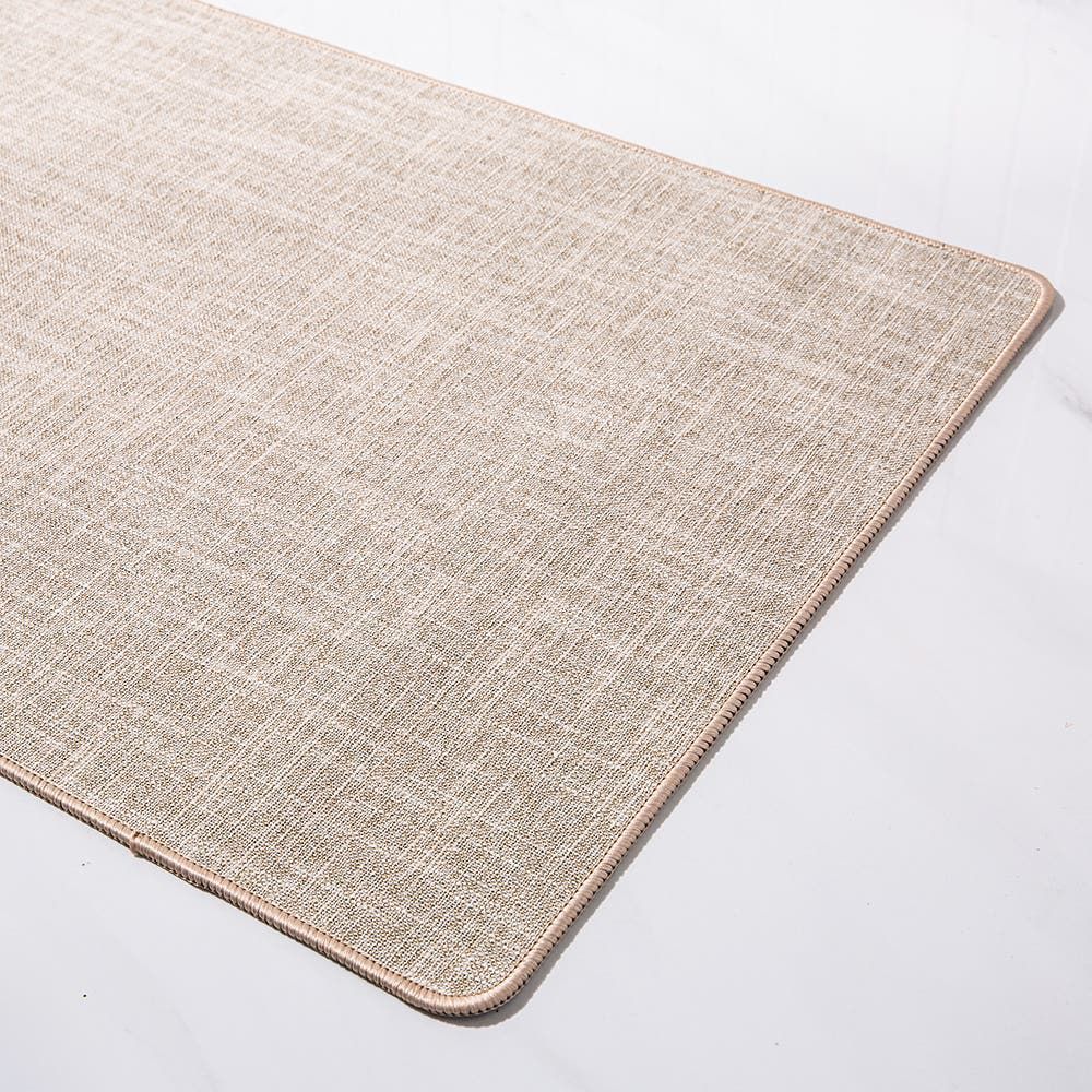 Harman Washable Mat 'Texture' Accent Mat 18"x47" (Linen)
