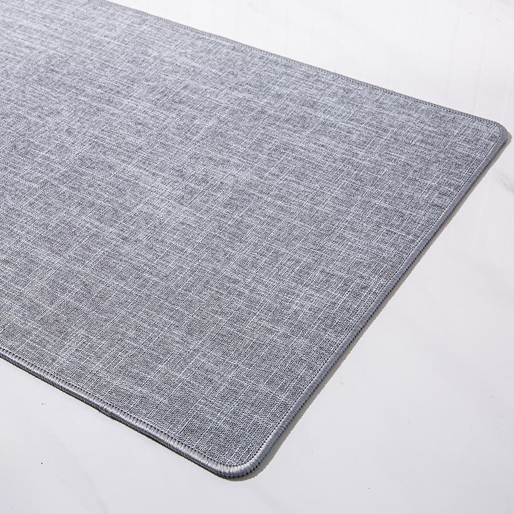 Harman Washable Mat 'Texture' Accent Mat 18"x47" (Grey)