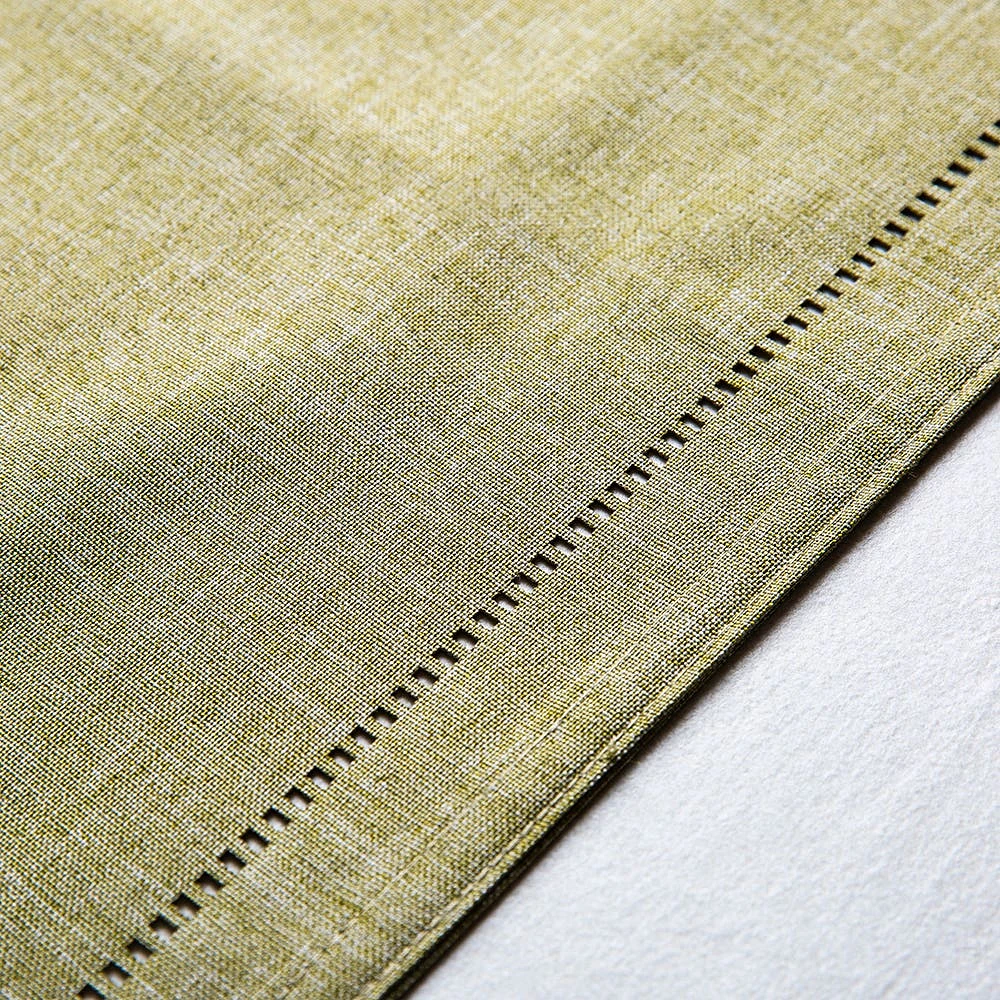 Harman Hemstitch Polyester Tablecloth 60"x90" (Olive)