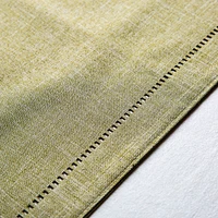 Harman Hemstitch Polyester Tablecloth 60"x90" (Olive)