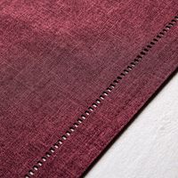 Harman Hemstitch Polyester Runner (Wine)