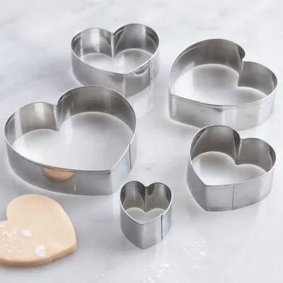 Fox Run 'Heart' Cookie Cutters - Set of 5