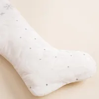 KSP Christmas Stocking Quilted Velvet 20" (White)