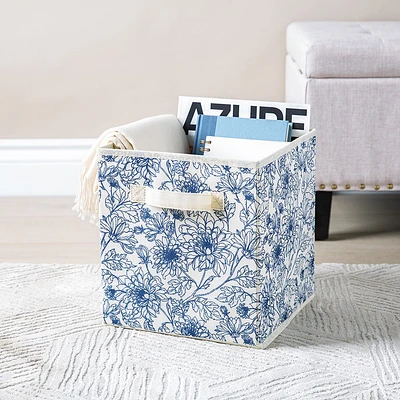 KSP Collapsible 'Dahlia' Non-Woven Storage Bin 10x10x11"