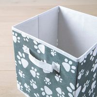 KSP Collapsible 'Paws' Non-Woven Storage Bin 10x10x11"