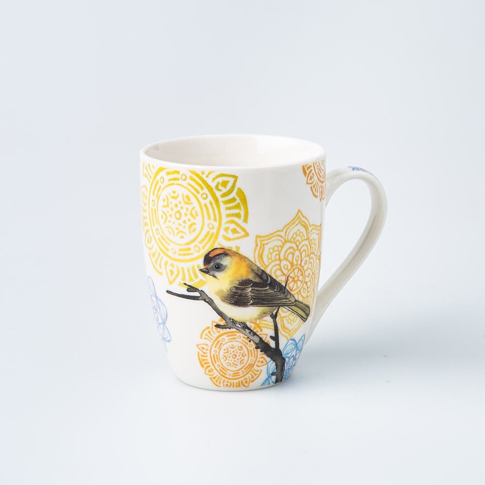 KSP Graphic 'Birds' Mug - Set of 4