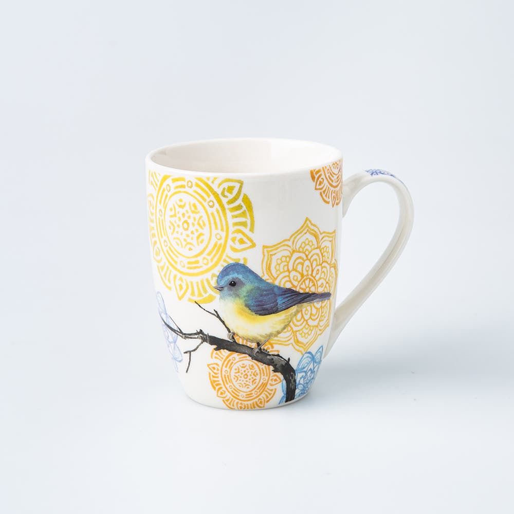 KSP Graphic 'Birds' Mug - Set of 4