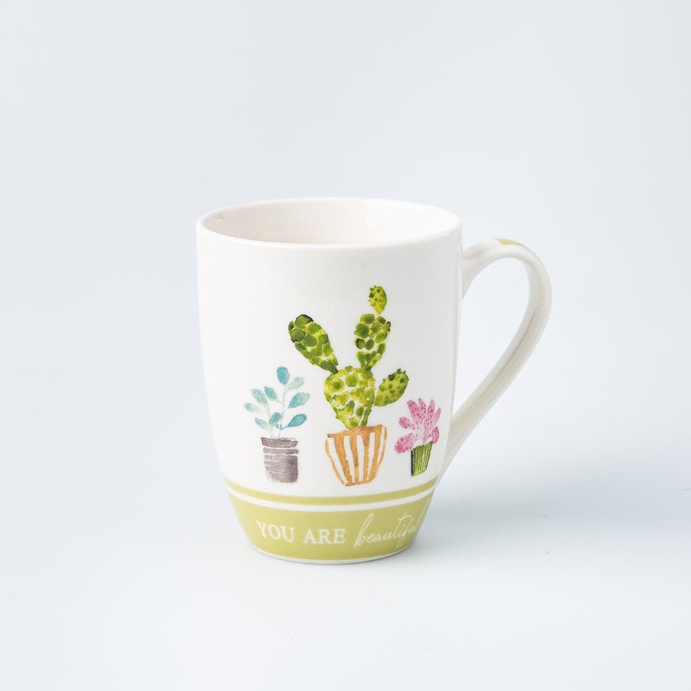 KSP Graphic 'Cactus' Mug - Set of 4