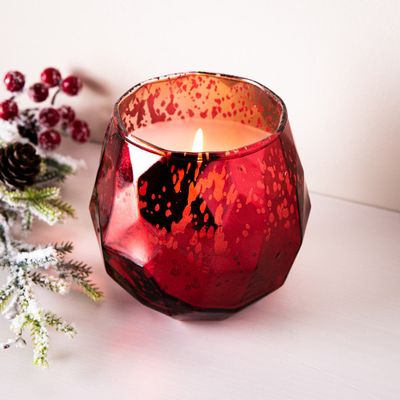 KSP Geode 'Spiced Fig' Mercury Glass Candle