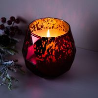 KSP Geode 'Spiced Fig' Mercury Glass Candle