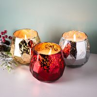 KSP Geode 'Spiced Fig' Mercury Glass Candle