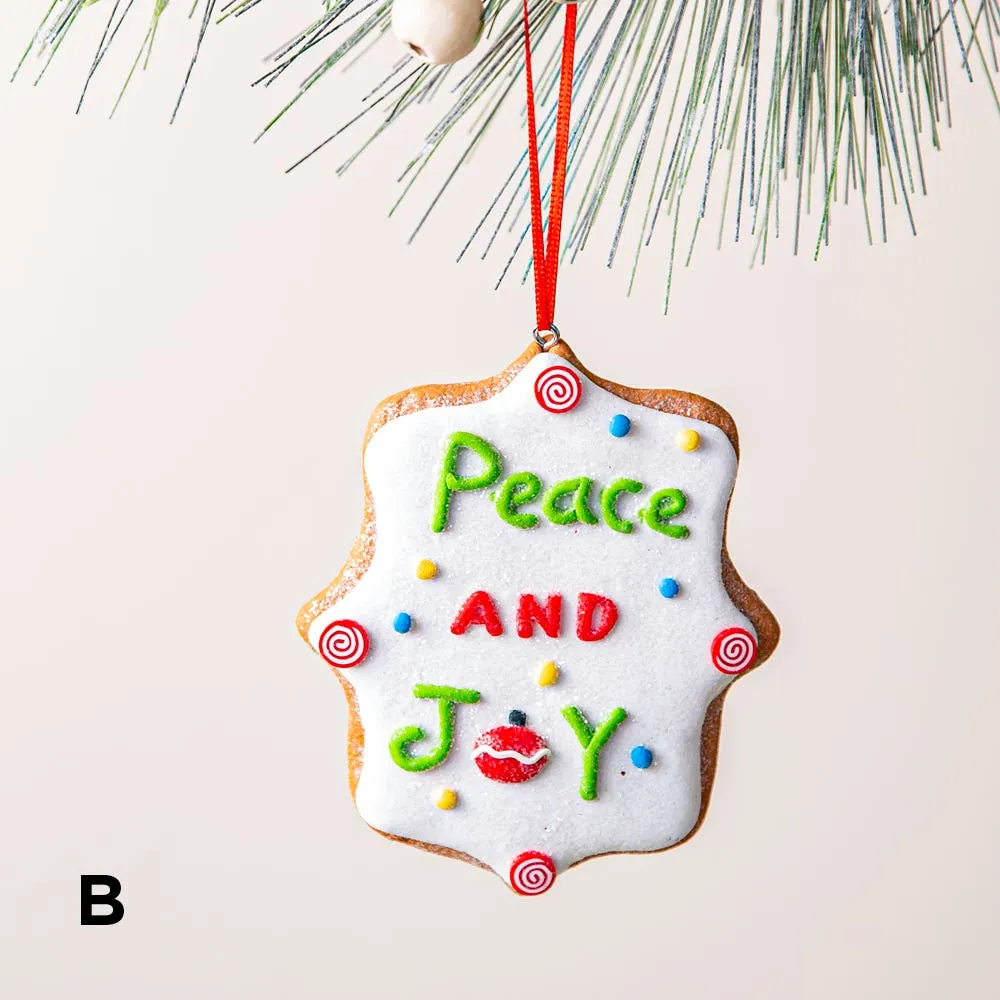 Kurt Adler Christmas 'Claydough Holiday Phrases' Ornament (Asstd.)