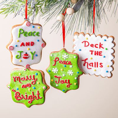 Kurt Adler Christmas 'Claydough Holiday Phrases' Ornament (Asstd.)