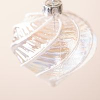 Nutcracker Christmas 'Iridescent Spiral Glitter' Glass Onion Ornament