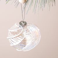 Nutcracker Christmas 'Iridescent Spiral Glitter' Glass Onion Ornament