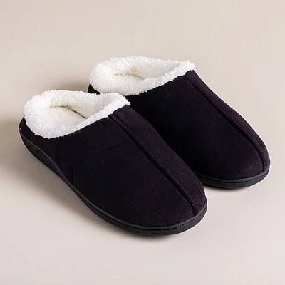 Every Sunday Ultra Soft 'Clog Style' Memory Foam Slippers Men (Black)