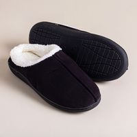 Every Sunday Ultra Soft 'Clog Style' Memory Foam Slippers Men (Black)