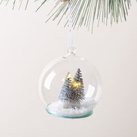 KSP Christmas LED 'Tree' Snowglobe Ornament (Silver)