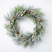 KSP Christmas Decorative 'White Berries' Wreath