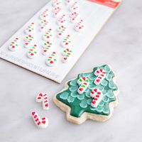 Wilton Christmas 'Candy Cane' Icing Topper Decoration - S/24