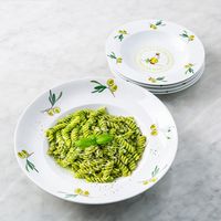 KSP Tavola 'Olive Oil' Porcelain Pasta Bowl - Set of 5