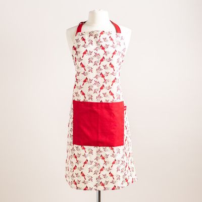 Harman Christmas 'Christmas Cardinal' Cotton Apron (Multi Colour)