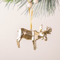 Harman Christmas 'Geo Moose' Resin Ornament (Champagne)