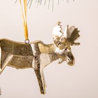 Harman Christmas 'Geo Moose' Resin Ornament (Champagne)