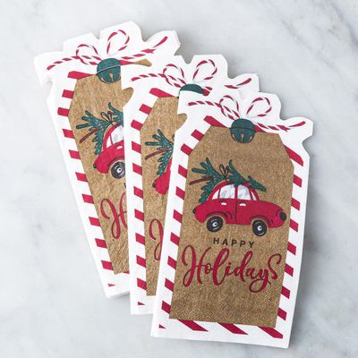 Harman Christmas 3-Ply 'Happy Holiday Car' Paper Napkin - Set of 20