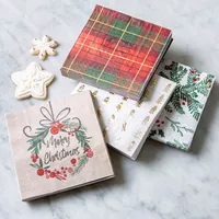 Harman Christmas 3-Ply 'Merry Christmas Wreath' Paper Napkin - Set/20