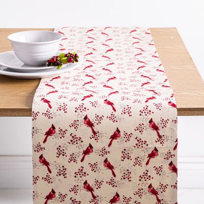 Harman Christmas 'Cardinal' Cotton Table Runner (Red)