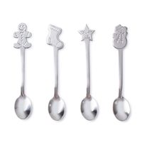 Ty Christmas Fifth Season 'Xmas Characters' Condiment Spoons - S/4