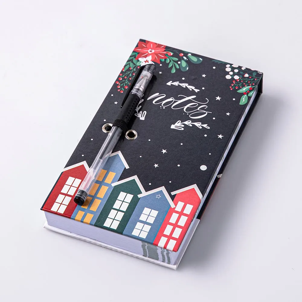 Ty Christmas Memo 'Gnome/House/Llama' Notepad with Pen - S/2 (Asstd.)