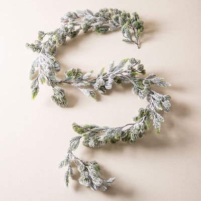 Harman Christmas Frosted 'Snow' Garland (Green)