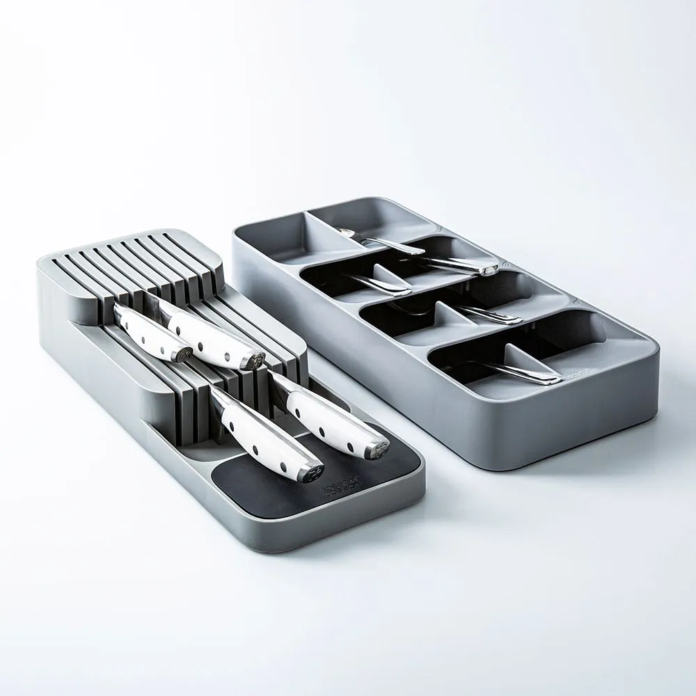 Joseph Joseph Drawerstore Cutlery Tray-Knife Organizer - S/2 (Grey)