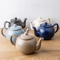 Price & Kensington Matte Stoneware Teapot 6-Cup (Navy Blue)