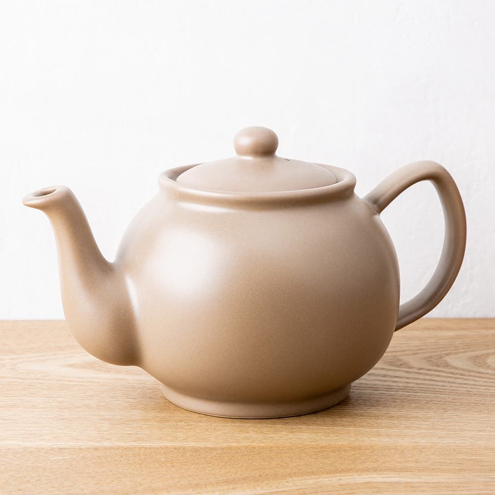 Price & Kensington Matte Stoneware Teapot 6-Cup (Taupe)