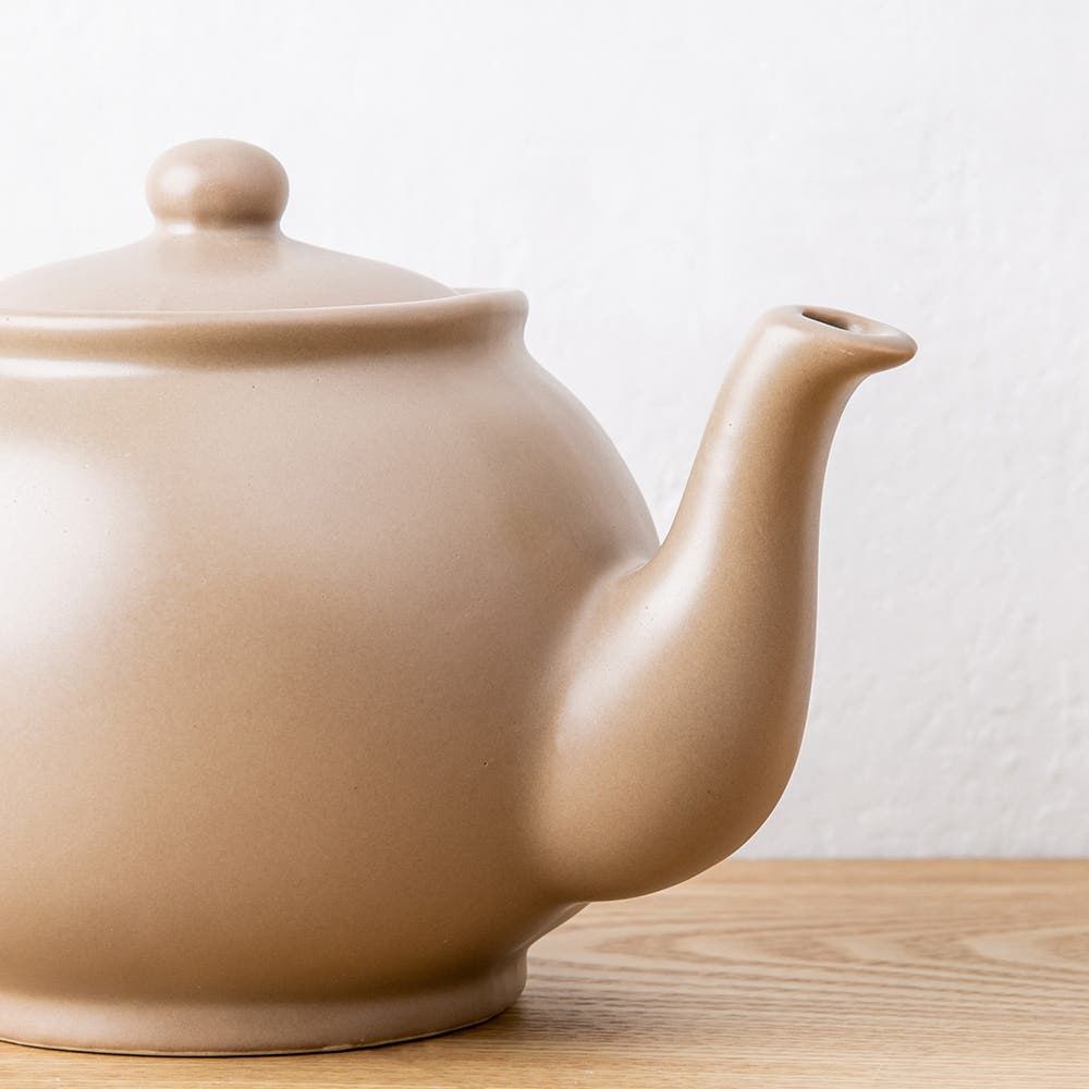 Price & Kensington Matte Stoneware Teapot 6-Cup (Taupe)