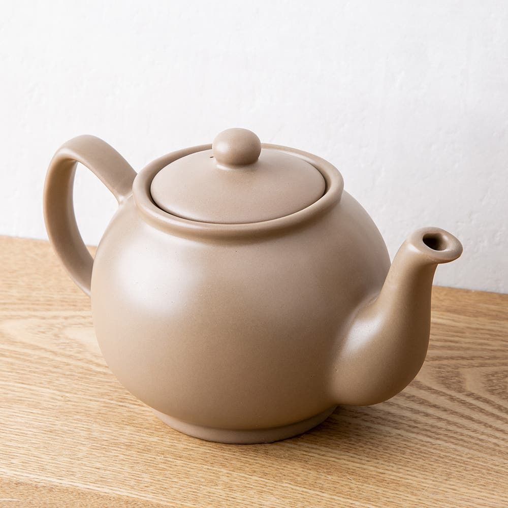 Price & Kensington Matte Stoneware Teapot 6-Cup (Taupe)