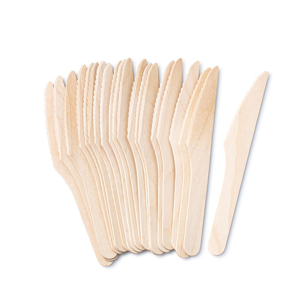 Luciano Natural Eco-Friendly Woodenware 'Knife' Birchwood Flatware