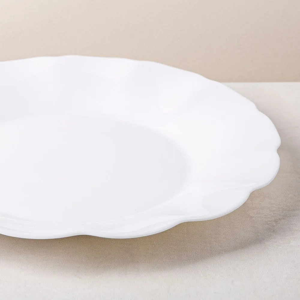 KSP Opal 'Petal' Glass Dinner Plate